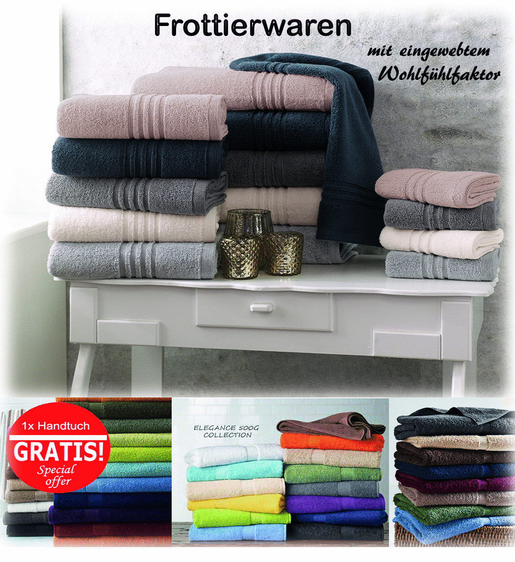 Ab 0,69€ Premium Frottee Handtücher unglaublich günstig! ANGEBOT DES MONATS! AKTION